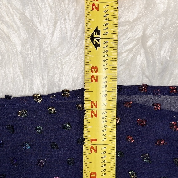 NWOT 3Pommes Girls Navy Robe A Manches Short Sleeve Dress - Picture 15 of 15